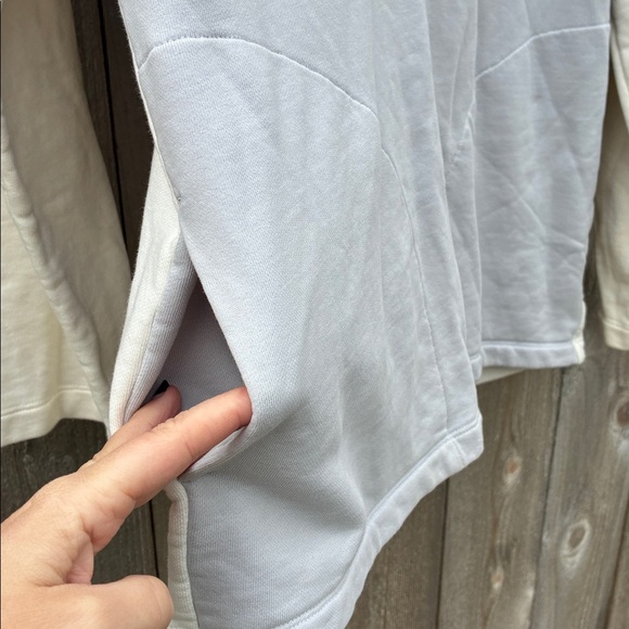 Outdoor Voices Soft Cotton Oversized Hoodie- dove/ bone - Picture 4 of 9